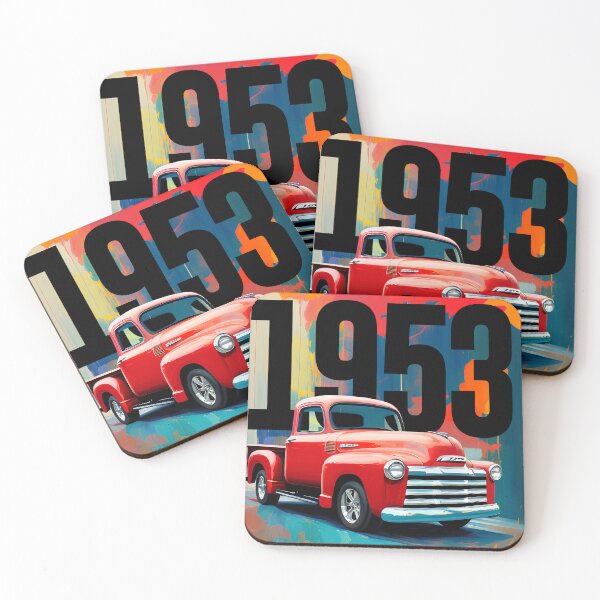 Item preview, A Classic on Wheels: Red 1953 Pickup Truck designed and sold by elcarnero.