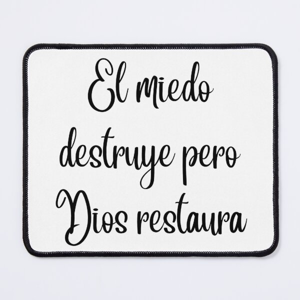 Item preview, Fear destroys, God restores | Inspirational quote and faith designed and sold by LeidySilvaArt.