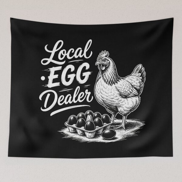 Item preview, Local Egg Dealer Funny Chicken Design designed and sold by TshirtsOnline-.