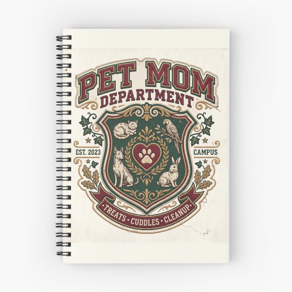 Item preview, Pet Mom Department Shirt – Retro Collegiate Crest Multi-Pet Lover Tee designed and sold by DmaarGroup.