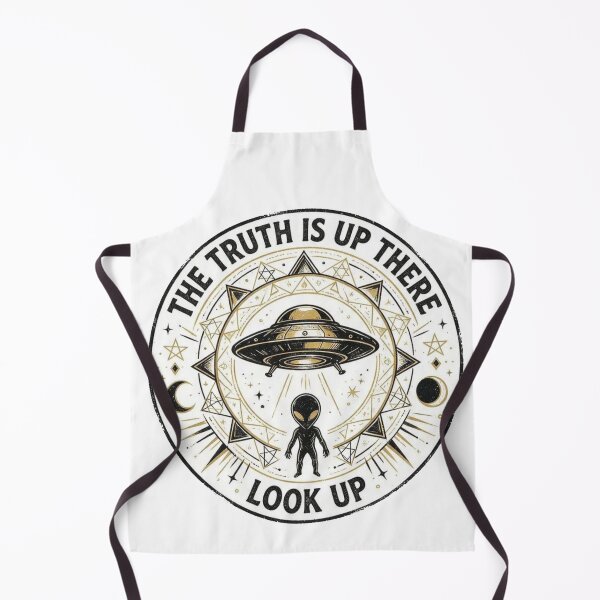 Item preview, The Truth Is Up There – Look Up UFO Alien Vintage Emblem designed and sold by Evv_u.