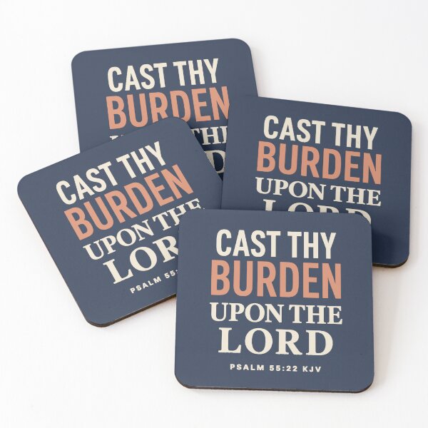 Item preview, Cast Thy Burden Upon the LORD – Psalm 55:22 KJV designed and sold by FaithThroughEverySeason.