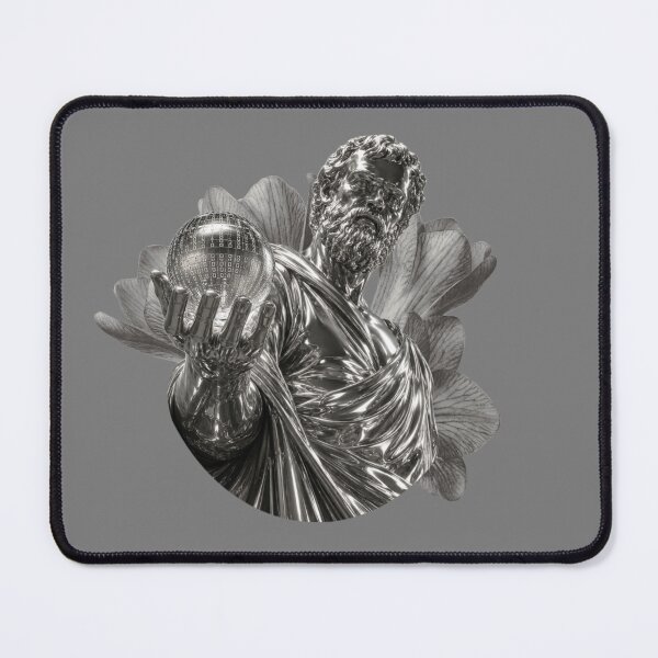Item preview, Ancient Greek Philosophy Meets AI Glitch Art designed and sold by Jasvera-ART.