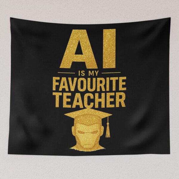 Item preview, AI Is My Favorite Teacher - Funny AI Takeover Future School Robot Teacher  designed and sold by TEEJAMBOREE.
