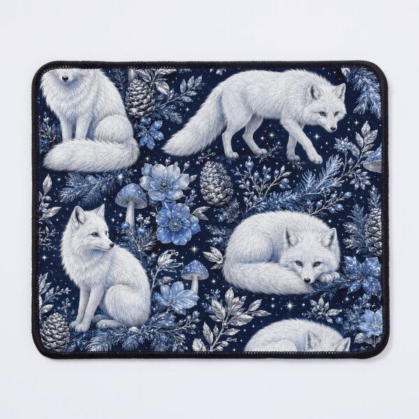 Item preview, Winter Woodland Magic – White Arctic Fox Pattern designed and sold by RoPrincess.