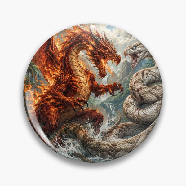 Item preview, Infero dragon vs titan serpent designed and sold by urbanshop7.