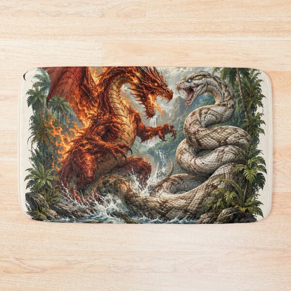 Item preview, Infero dragon vs titan serpent designed and sold by urbanshop7.