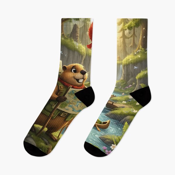 Item preview, Happy Beaver Adventures – The Expedition to Whispering River designed and sold by Clothes With Smiling Animals Walt Gral.
