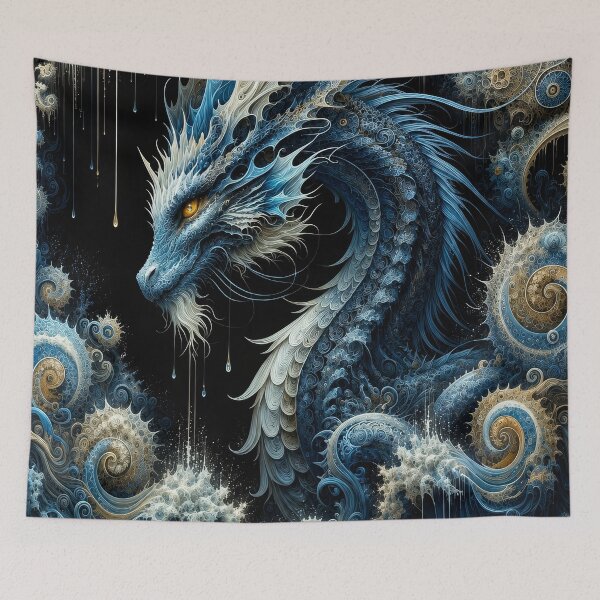 Item preview, Ocean Dragon – Mythical Sea Serpent Fantasy Marine Creature Design designed and sold by DrakariArt.