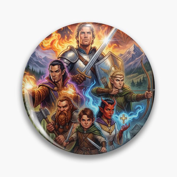 Item preview, Epic Fantasy TTRPG Adventure Party Art designed and sold by DanniJordan.