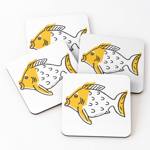 Item preview, Hand‑Drawn Orange Fish Illustration - Bold Line Art designed and sold by Dyche Studio.