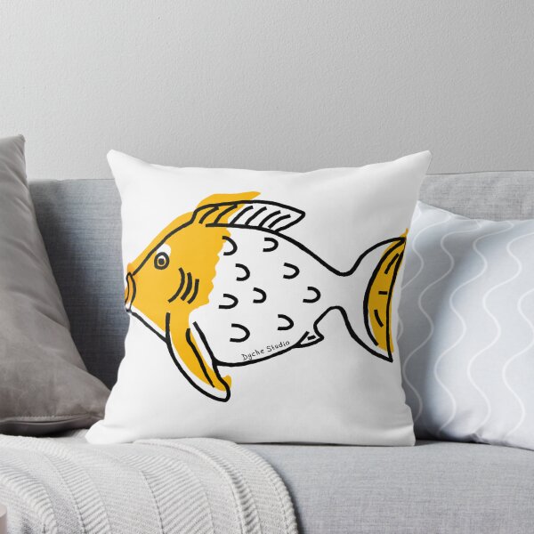 Item preview, Hand‑Drawn Orange Fish Illustration - Bold Line Art designed and sold by Dyche Studio.