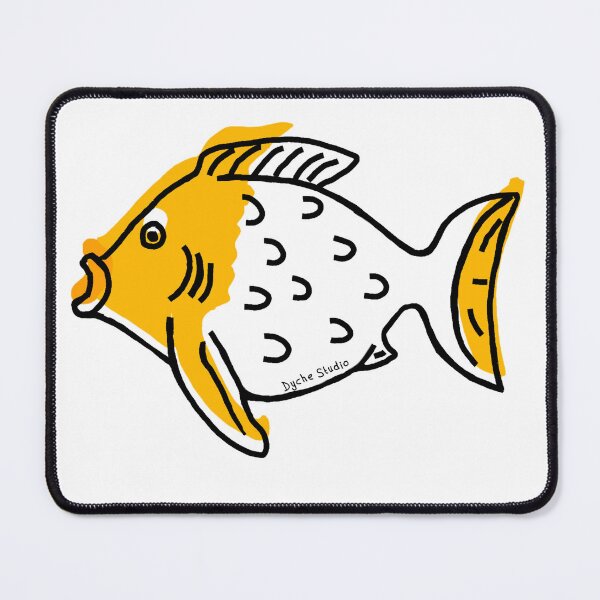 Item preview, Hand‑Drawn Orange Fish Illustration - Bold Line Art designed and sold by Dyche Studio.