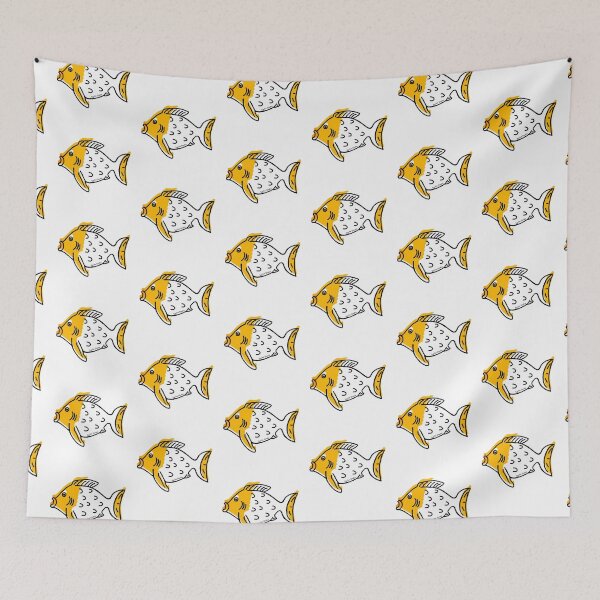 Item preview, Hand‑Drawn Orange Fish Illustration - Bold Line Art designed and sold by Dyche Studio.