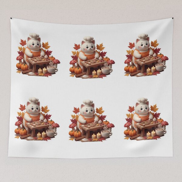 Item preview, Cozy Autumn Cat designed and sold by FatmaAhmed90.