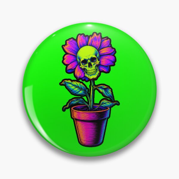 Item preview, Psychedelic Skull Flower Tee designed and sold by DredMuunStudios.
