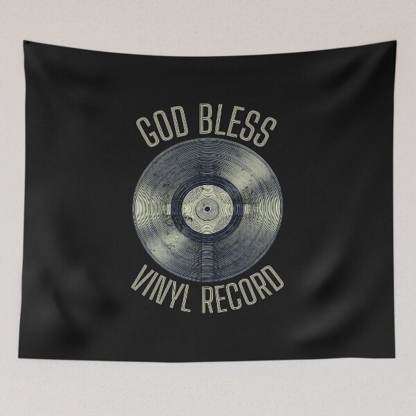 Item preview, God Bless Vinyl Record – Vinyl Lover Music Design designed and sold by D-Ave Magic Store .