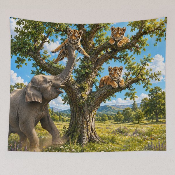 Item preview, Whimsical wildlife nature art designed and sold by urbanshop7.