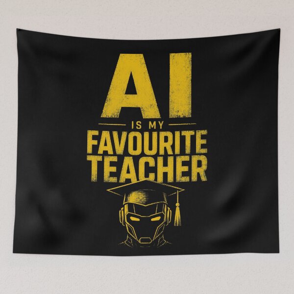 Item preview, AI Is My Favorite Teacher - Funny AI Takeover Future School Robot Teacher  designed and sold by TEEJAMBOREE.
