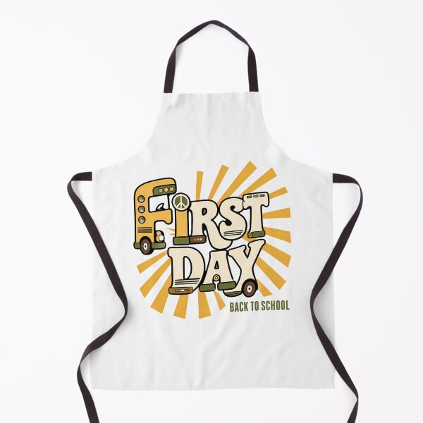 Item preview, First Day Back to School Groovy Peace Sign Bus designed and sold by chattsuede.