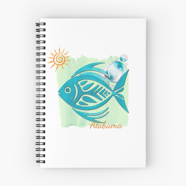 Item preview, Alabama Tropical Fish Watercolor Beach Design designed and sold by DonnaRaine.
