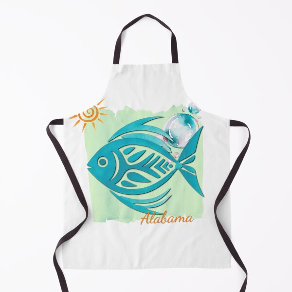 Item preview, Alabama Tropical Fish Watercolor Beach Design designed and sold by DonnaRaine.