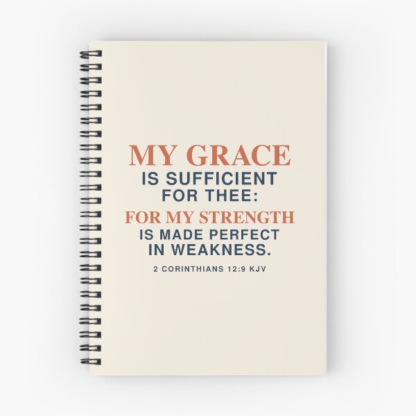 Item preview, My Grace Is Sufficient for Thee – 2 Corinthians 12:9 KJV designed and sold by FaithThroughEverySeason.