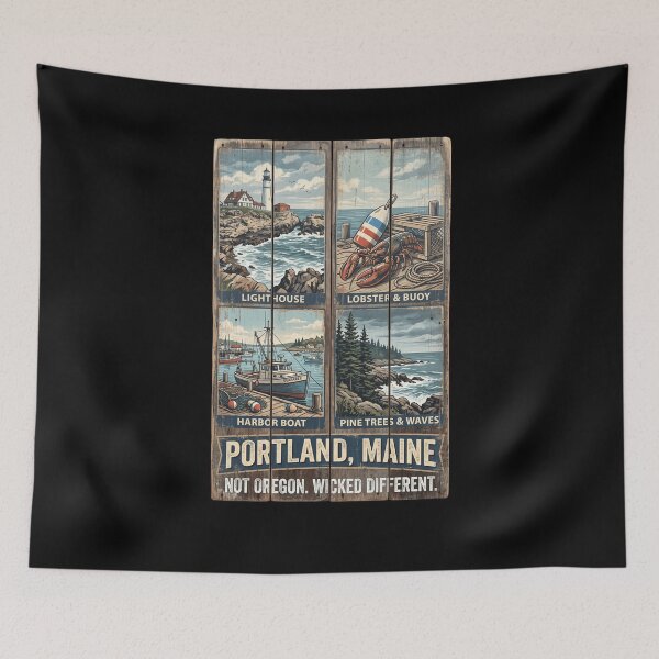 Item preview, Portland Maine Not Oregon Wicked Different Coastal designed and sold by snowry.