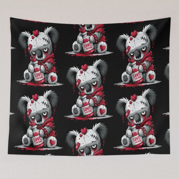 Item preview, Koala Love Potion Head Hearts Design designed and sold by RichardRags.
