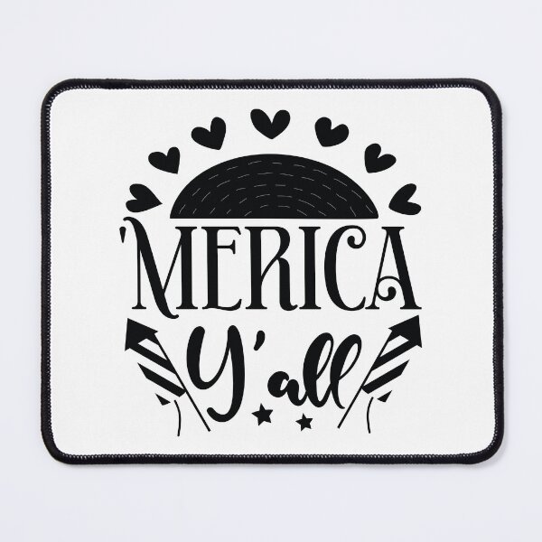Item preview, 'Merica Y'all - 4th Of July Quotes Retro Vintage USA Patriotic Southern Pride Gift designed and sold by FuzionRaptor.