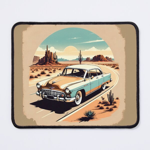 Item preview, Retro Car in Desert, vintage designed and sold by tarkone.