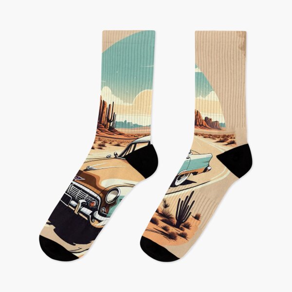 Item preview, Retro Car in Desert, vintage designed and sold by tarkone.