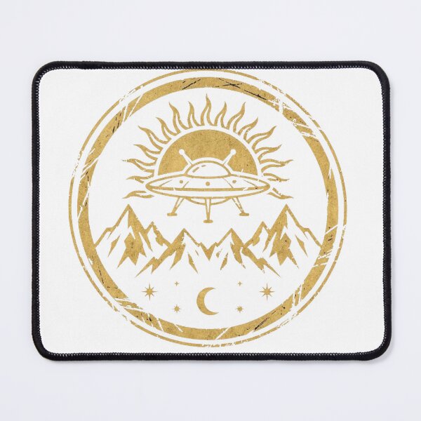 Item preview, Wish You Were Here – Earth – Vintage UFO Desert Emblem designed and sold by Evv_u.