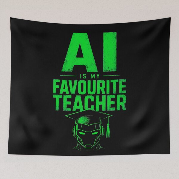 Item preview, AI Is My Favorite Teacher - Funny AI Takeover Future School Robot Teacher  designed and sold by TEEJAMBOREE.