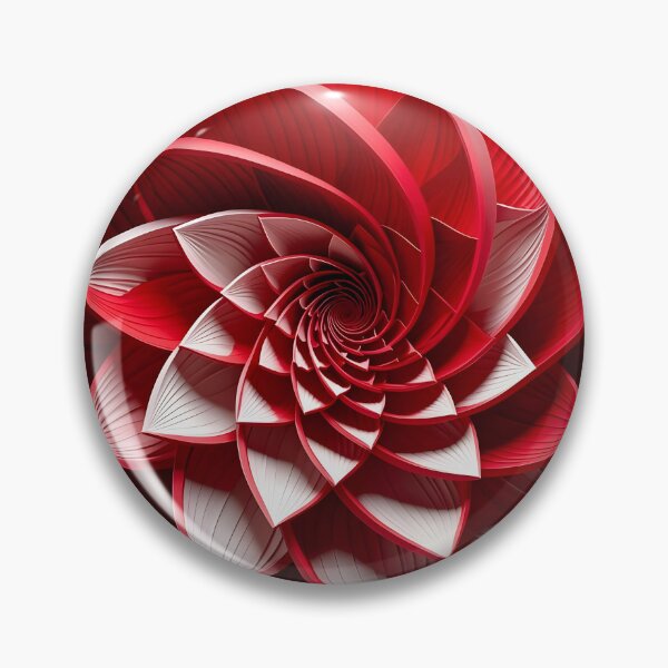 Artikelvorschau, Spiralmuster aus roten Blütenblättern entworfen und verkauft von Vicky Brago-Mitchell®.