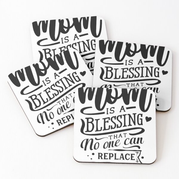 Item preview, Mom Is a Blessing That No One Can Replace | Heartfelt Mother's Love Quote designed and sold by RajDeals.