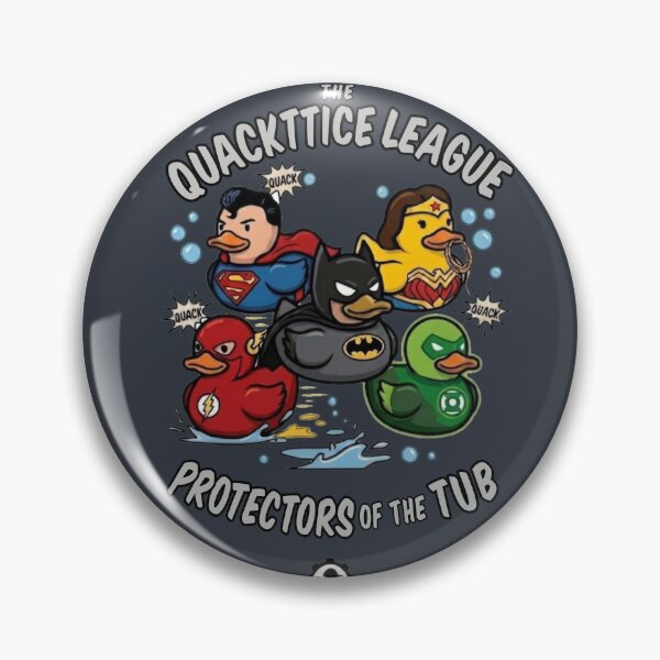 Item preview, The Quackttice League - Funny Rubber Duck Superhero Parody designed and sold by VoglR.