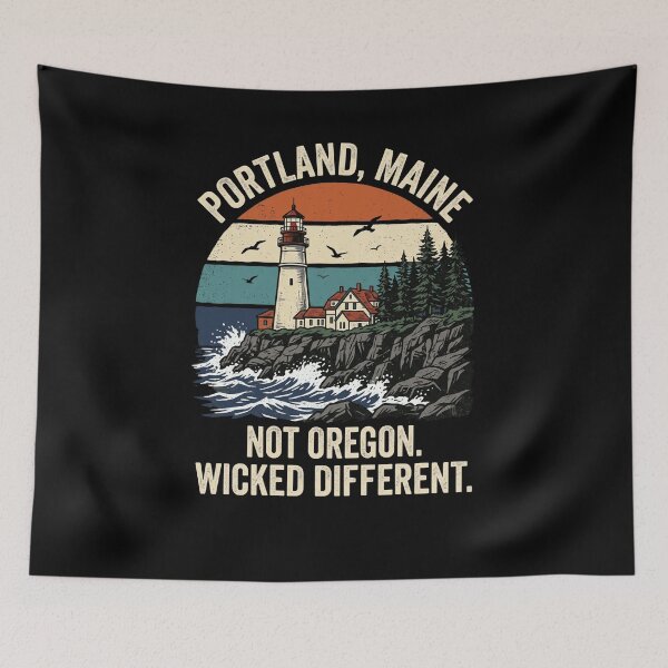 Item preview, Portland Maine Not Oregon Wicked Different Lighthouse designed and sold by snowry.