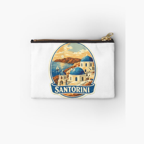 Item preview, Vintage Santorini Blue Domes & Caldera View Travel designed and sold by CharaFei.Art.