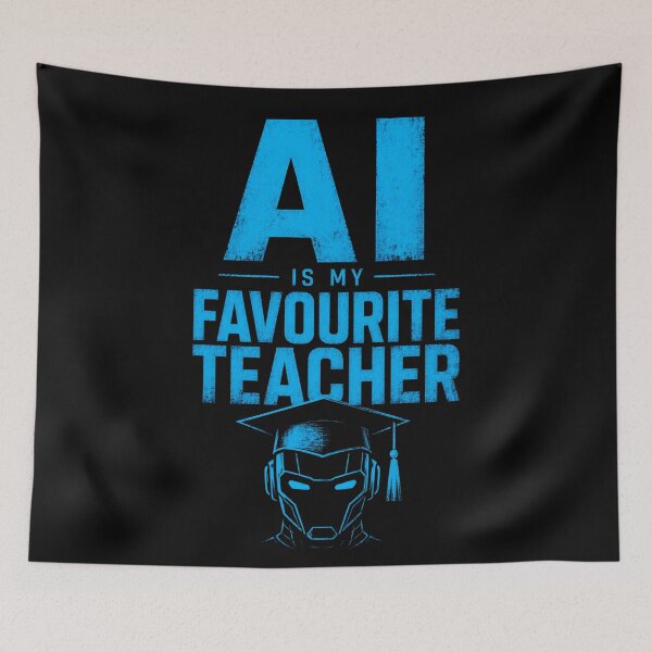 Item preview, AI Is My Favorite Teacher - Funny AI Takeover Future School Robot Teacher  designed and sold by TEEJAMBOREE.