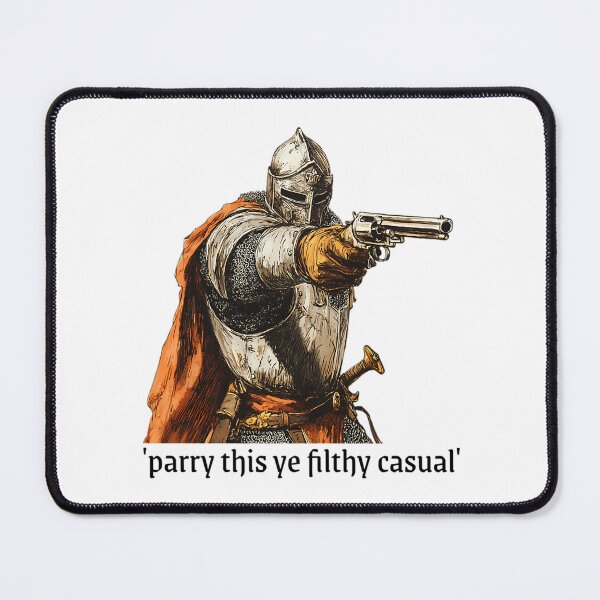 Item preview, Parry This You Filthy Casual - Medieval Knight With Gun designed and sold by bangercitiba.