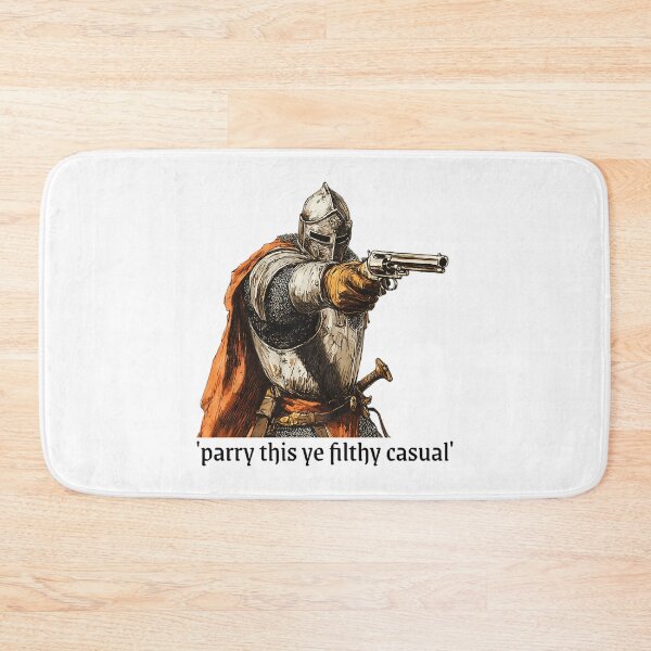 Item preview, Parry This You Filthy Casual - Medieval Knight With Gun designed and sold by bangercitiba.