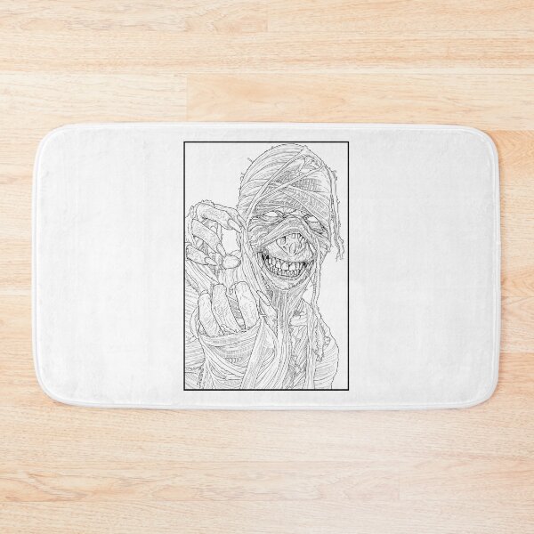 Item preview, Ancient Evil Mummy | Horror Line Art | Gothic Undead Monster Illustration designed and sold by OsoBlanco.