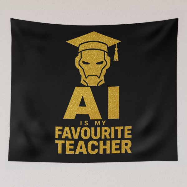 Item preview, AI Is My Favorite Teacher - Funny AI Takeover Future School Robot Teacher  designed and sold by TEEJAMBOREE.