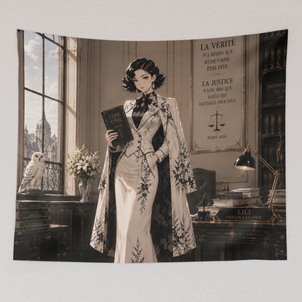 Item preview, Lili – Super Lawyer of the 1930s | Elegance, Justice, and Truth designed and sold by Chamalion.