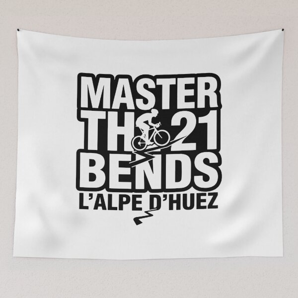 Item preview, Master the 21 Bends L'Alpe d'Huez Cycling designed and sold by mergmart.