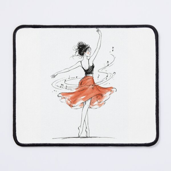 Item preview, Dance to Your Own Rhythm Minimalist Ballerina T-Shirt designed and sold by NucciCollective.