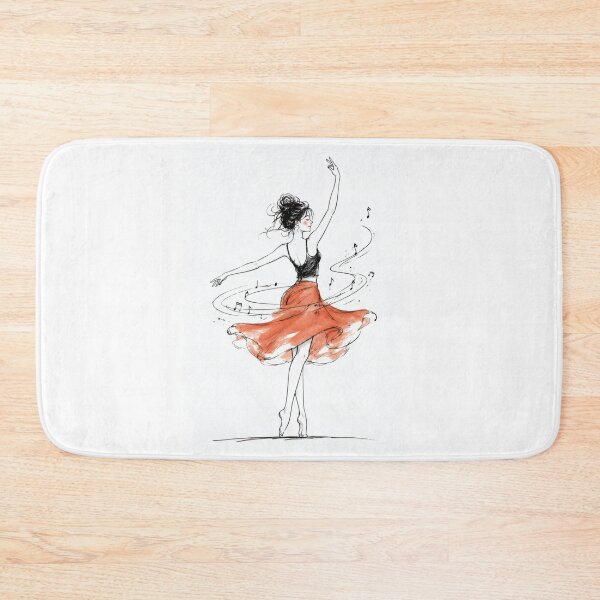 Item preview, Dance to Your Own Rhythm Minimalist Ballerina T-Shirt designed and sold by NucciCollective.