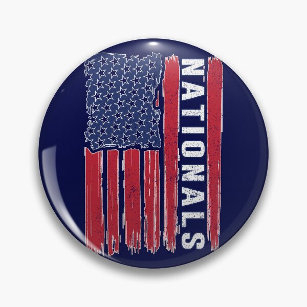 Item preview, Vintage Nationals Distressed US Flag Sports Fans Team Spirit designed and sold by RockTheFeal.