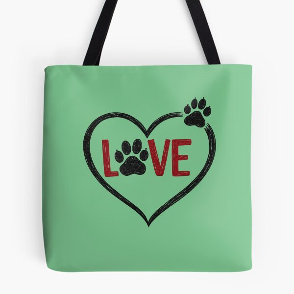 Item preview, Love Dog Paw Heart | Minimalist Pet Lover Design designed and sold by RosalesArts.